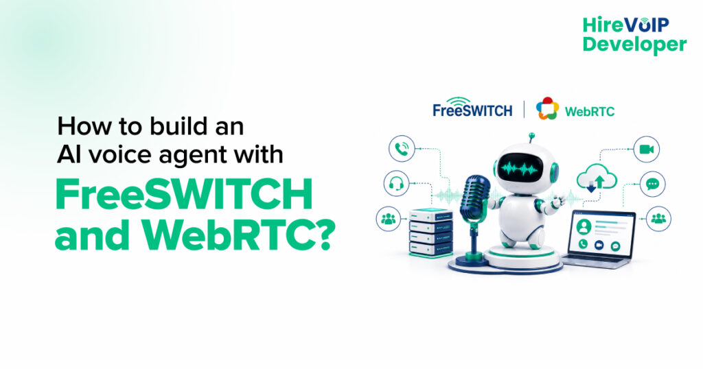 AI voice agent with FreeSWITCH and WebRTC blog banner